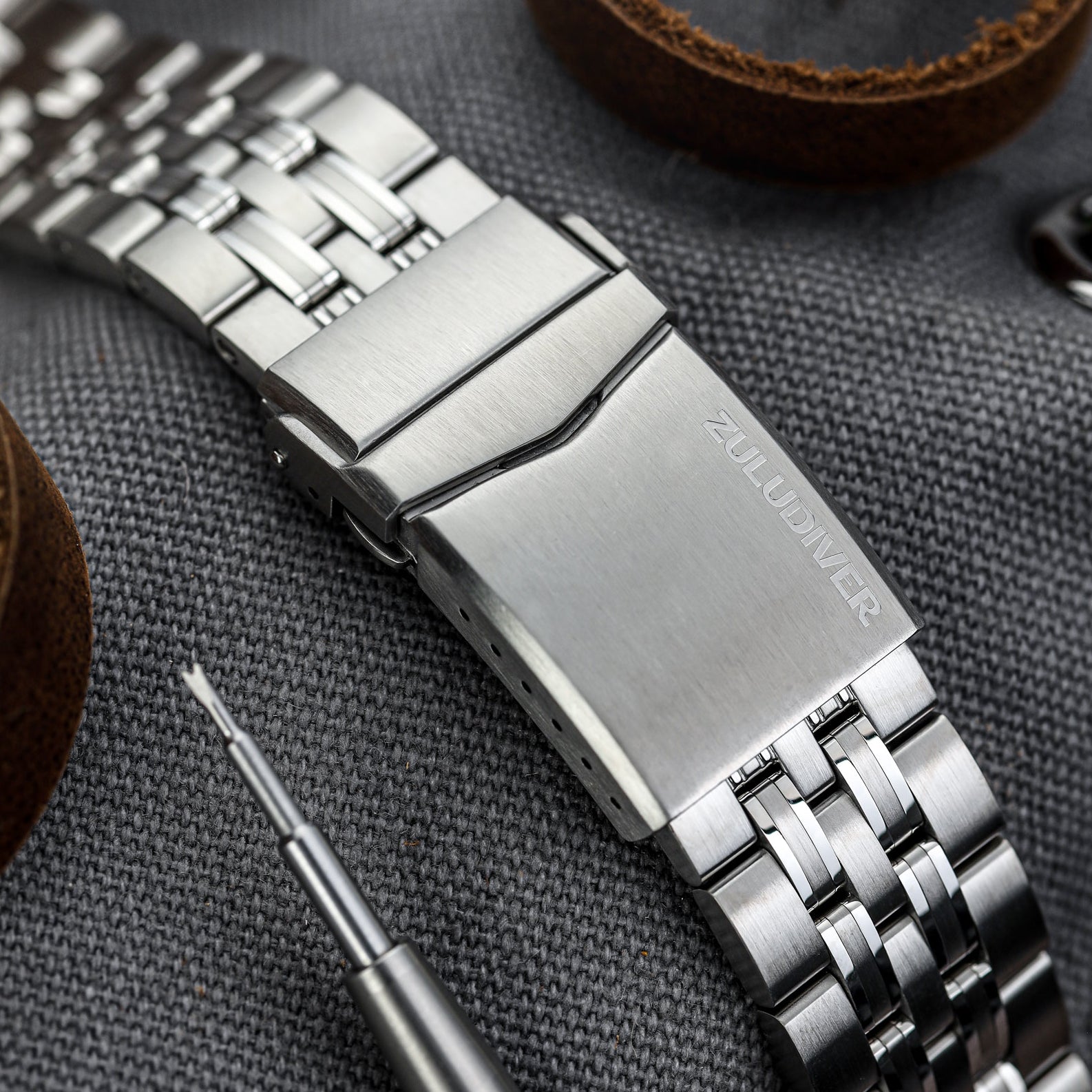 22mm silver watch online band