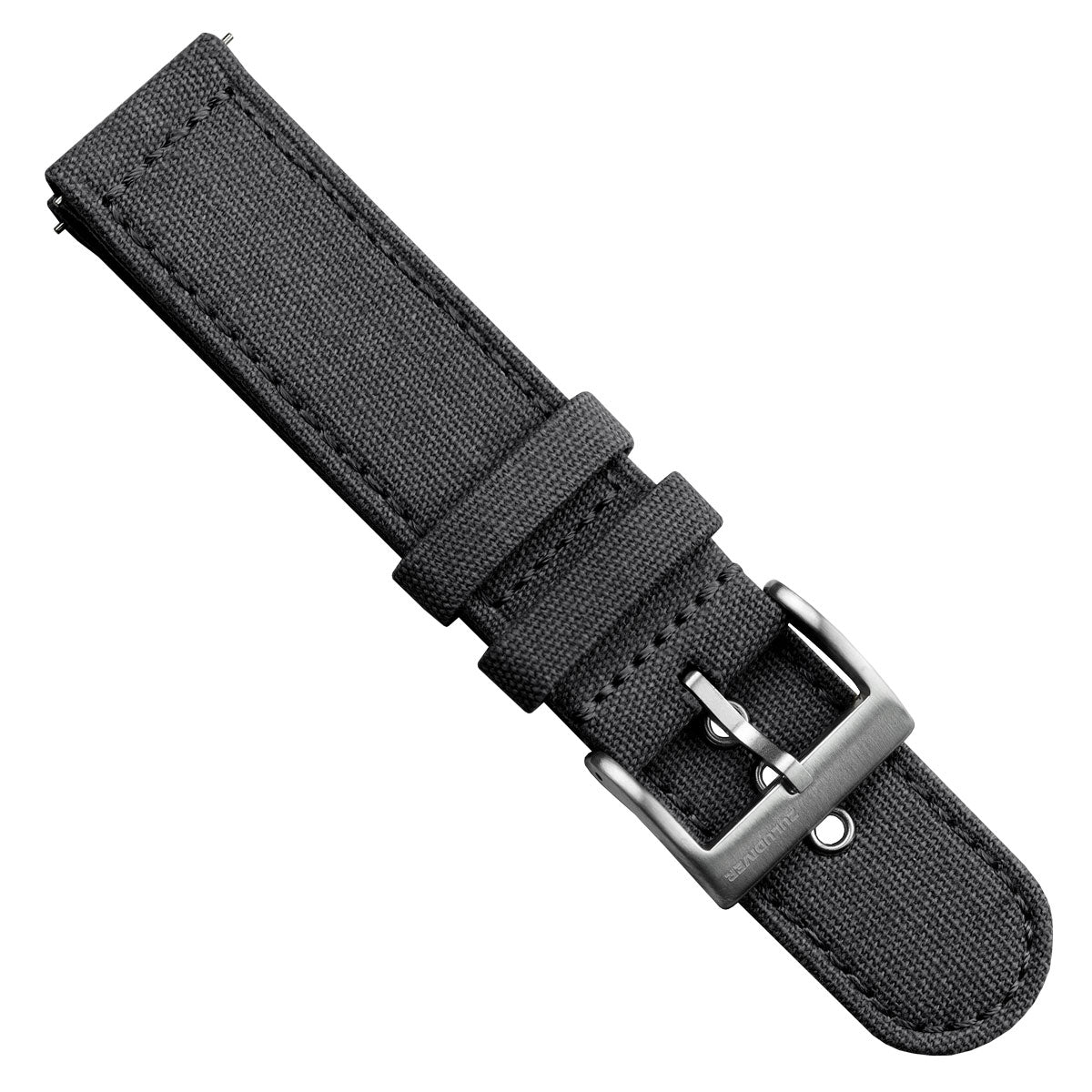 Croyde Canvas Watch Strap Charcoal Black ZULUDIVER