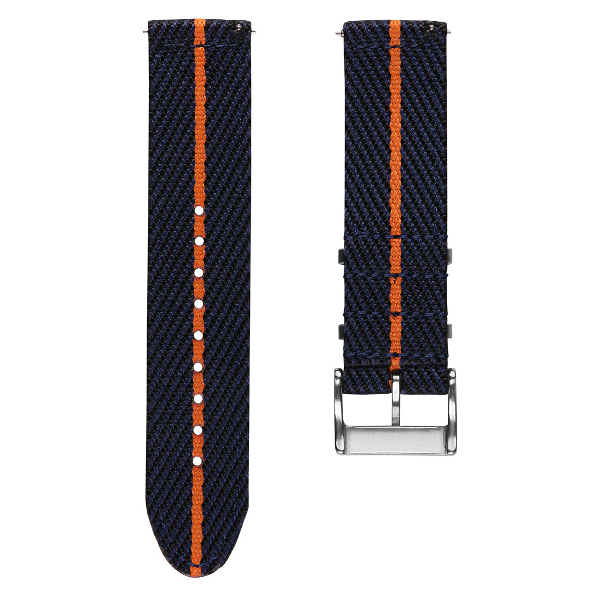 Seasalter Military Nylon Watch Strap Blue Orange ZULUDIVER