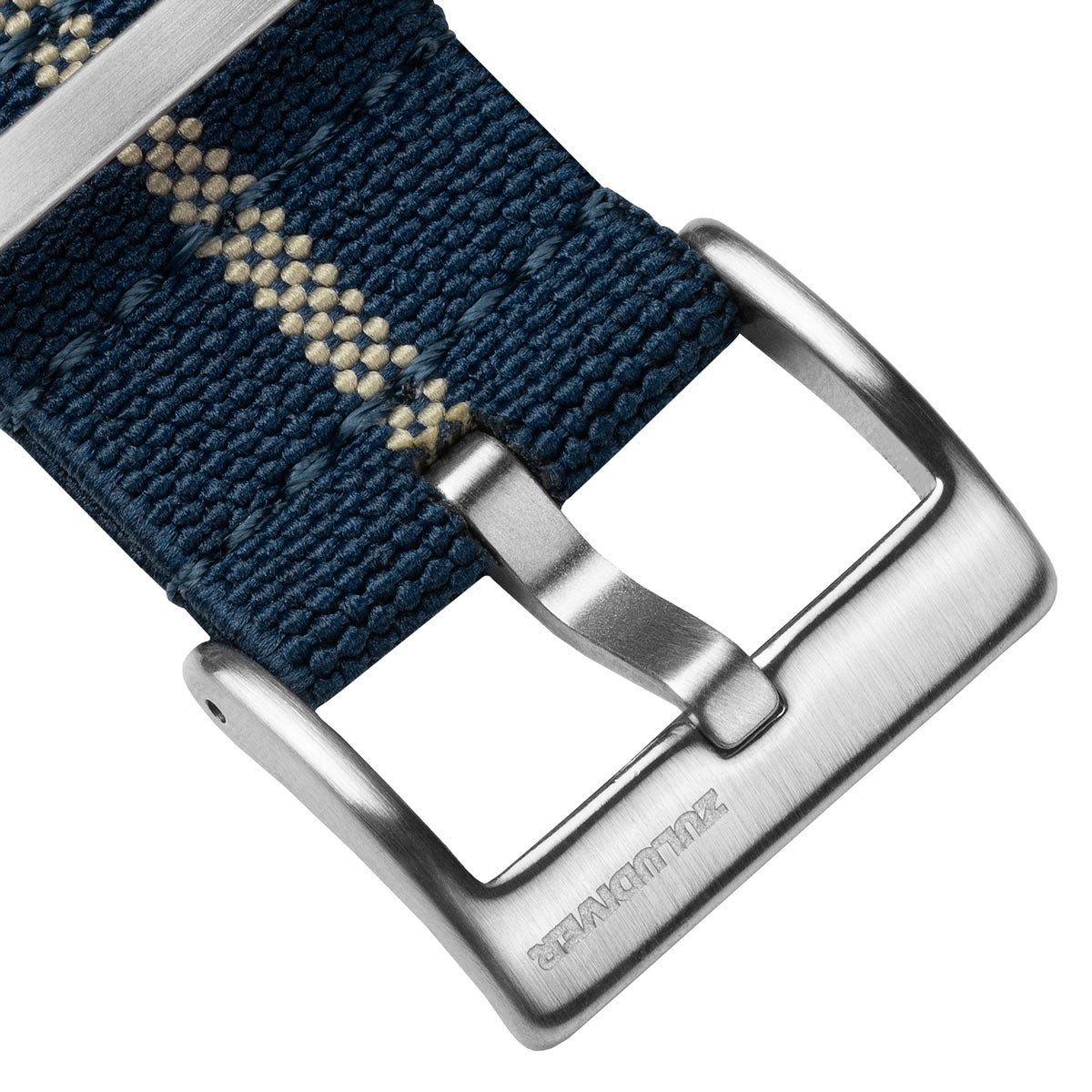 1973 British Military Watch Strap: AIRBORNE Elastic - Navy / Sand