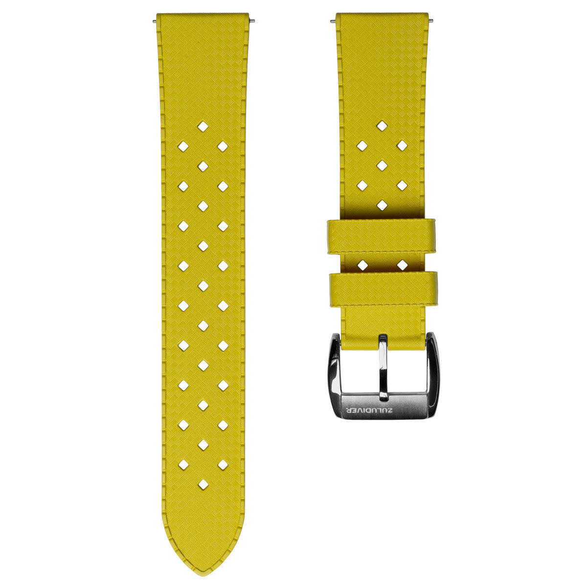 AquaTropic Rubber Watch Strap (MKII) - Tuscan Yellow