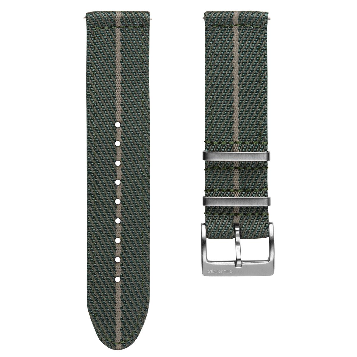 Two piece canvas hot sale watch strap