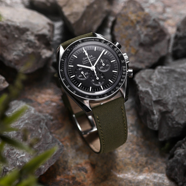 SEAQUAL® Upcycled Fabric Watch Strap - Khaki - ZULUDIVER SEAQUAL® Upcycled Fabric Watch Strap - Khaki - ZULUDIVER