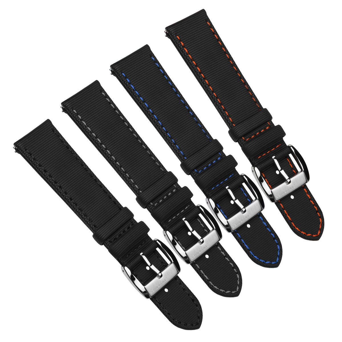 Phalanx Padded Sailcloth QR Water-Resistant Watch Strap - IP Black Buc -  Geckota